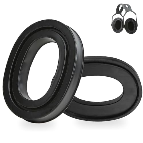Image of Gel Ear Cushions Inserts Fit for 3M Peltor X1A-X5A Headsets, PROHEAR 037 /033, ZOHAN EM042 /033, Peltor Tactical 100 /300 /500, Peltor 7004 Headphones