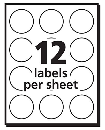Avery Self-Adhesive Removable Labels, 1-Inch Diameter, White, Pack Of 600 (5410) #TOP3