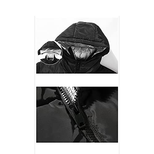 Jaqueta Puffer masculina resistente à água casaco de inverno acolchoado manter quente com capuz jaqu