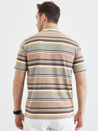 Image of Pivl Men's Summer Striped Style Trendy t Shirt