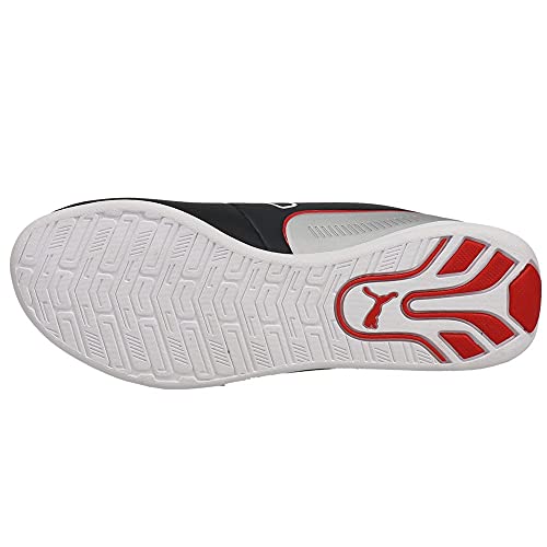 PUMA Puma Unisex-Adult Scuderia Ferrari Drift Cat 8 Sneaker, Black White, 4 M US