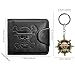 UZYEAOZM OP Bifold Wallet for Men, Straw Hat Luffy Skull Wallet and Keychain, Anime Fan Stylish Merch Gifts Black