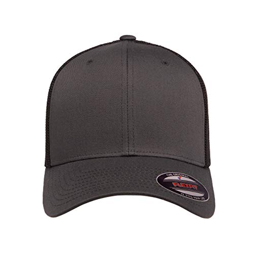 Image of Flexfit Unisex Mesh Fitted 2-Tone Trucker Hat, One Size
