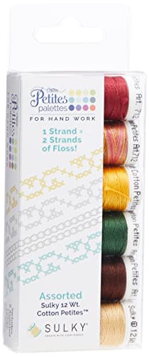 cotton sewing thread sampler - Sulky Sampler 12wt Cotton Petites, Autumn Assortment, 6-Pack