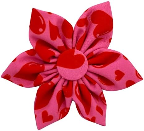 Huxley & Kent Molinete para mascotas  My Puppy Love (pequeño)  Accesorio de collar de velcro para el día de San Valentín para perrosgatos  Divertido