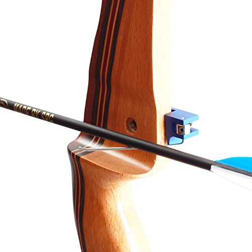 Fenjaner Archery Arrow Rest Micro Magnetic Arrow Rest For Recurve Bow Hunting Shooting Accessories Right Hand (Blue) #TOP4