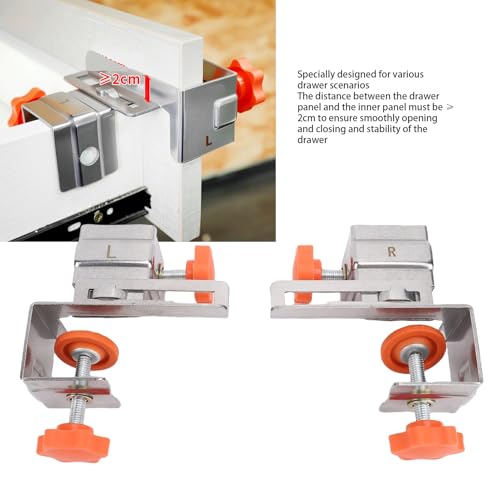 Abrazadera de panel de cajón regulable en acero inoxidable resistente FTVOGUE 4
