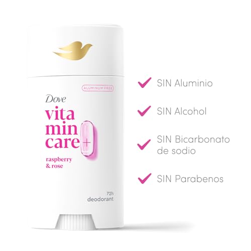 Dove Raspberry & Rose VitaminCare+ Aluminum-Free Deo Stick, 2.6 oz - image 6