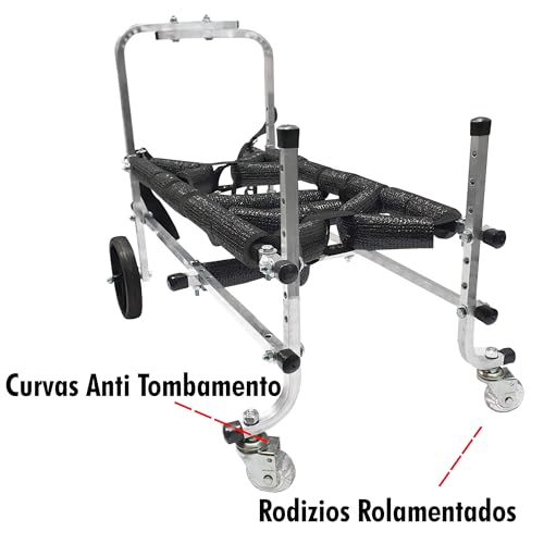 Cadeira De 4 Rodas Cachorro Tamanho P Pequeno Andador Cão Regulável Pet Best Soluções