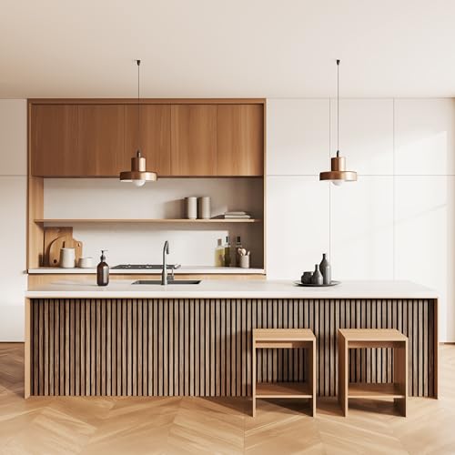 2-Pack Acoustic Wood Wall Panels - Wood Slat Wall Panels for Interior Wall Decor - Soundproof Wood Panels for Wall - Slat Wall Paneling - Wood Paneling for Walls and Ceilings - Thumbnail 3