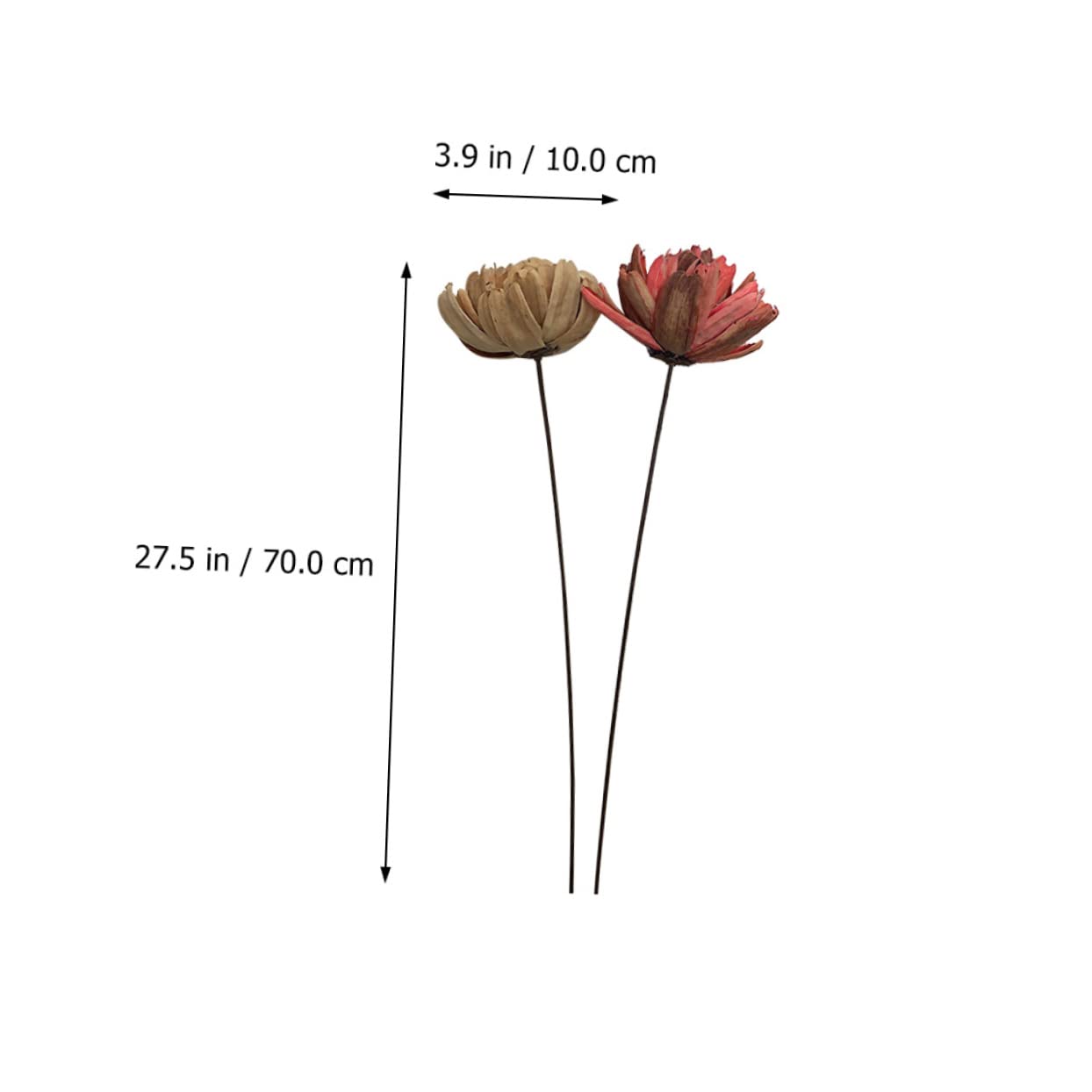 Cabilock Lot de 2 Mini Bouquets de Fleurs Artificielles Séchées Naturelles Décoration pour La Maison Un Mariage