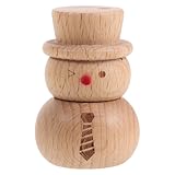 Intemporel : fabriqué en bois naturel, ce diffuseur de parfum bonhomme de neige en bois s'intègre facilement à différents styles de décoration. il peut servir de diffuseur d'aromathérapie élégant bureau ou d'élément décoratif à la maison. petit diffuseur d'huiles essentielles en bois, diffuseur d'huiles essentielles portable