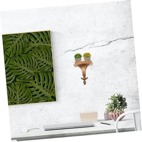 Estante flotante de pared dorado Levemolo repisa de resina para cocina 7
