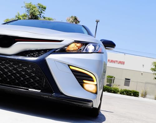 Kit de luces LED antiniebla amarillo ámbar para Toyota Camry 2018-2020 miniatura 3