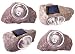 2 Large Outdoor 4-LED Solar Garden Lawn Deco Rock Light