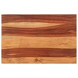 🧡【À propos de dessus de table】Matériau : bois.Taille : 60 x 90 cm (L x l).Épaisseur : 25-27 mm.Avec deux supports en bois.Article poli, peint et verni.