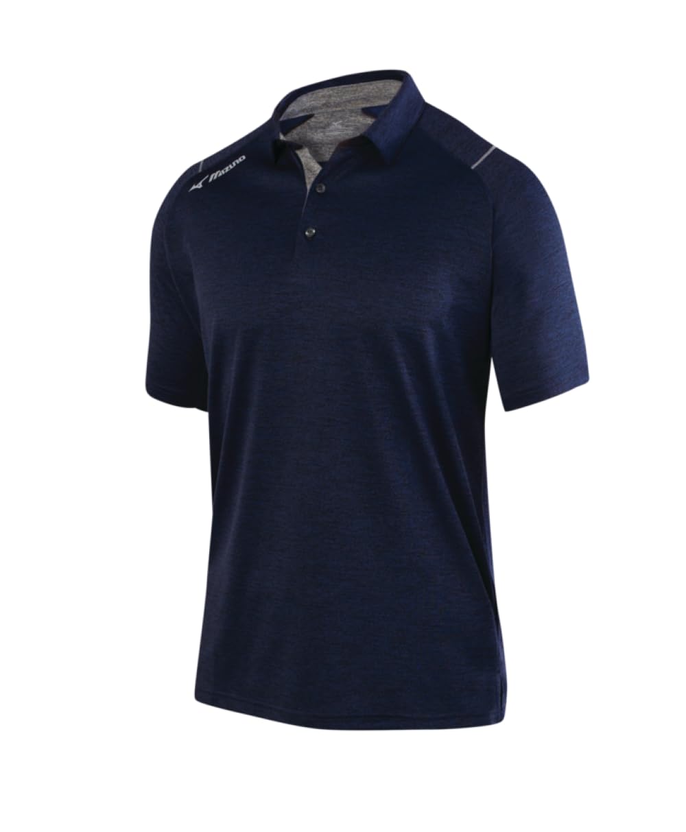 Mizuno Unisex Navy 'S Comp Adult Men's Polo Shirt, XX-Large