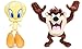 Play by Play Looney Tunes Kuscheltier Set Plüsch 2 Figuren 32-40 cm Stofftier (Tweety & Taz)