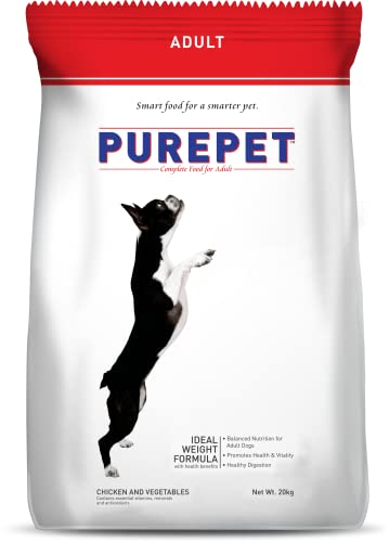 Purepet Chicken & Vegetable Adult Dry Dog Food, 20kg