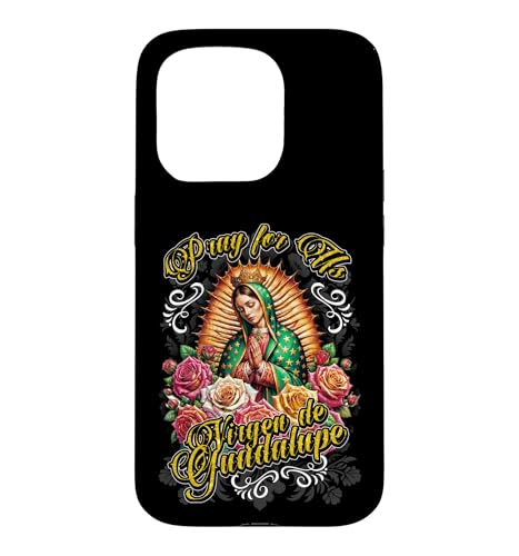 Our Lady Virgen De Guadalupe Saint Virgin Mary Roses Flowers �X�}�z�P�[�X iPhone 15 Pro �p