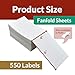 Reli. Thermal Shipping Labels 4x6 (550 Sheets) Fanfold, Direct Heat Printer Paper Labels | Shipping Stickers Compatible with Most Thermal Printers