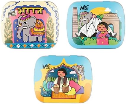 "IMPACTMINTS" Sugar Free Mints - Neha Doodle Limited Edition (Pack of 3)