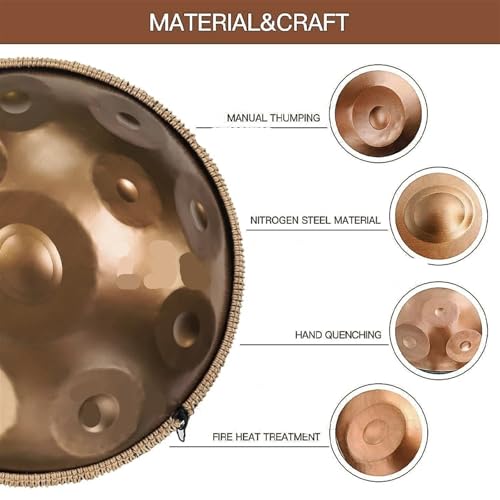 Instrumento Steel Tongue Drum 12 Notas 22 Pulgadas miniatura 3
