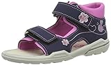 Flexible Laufsohle RICOSTA Mädchen Kittie Geschlossene Sandalen, Blau (Nautic/Peony 176), 25 EU