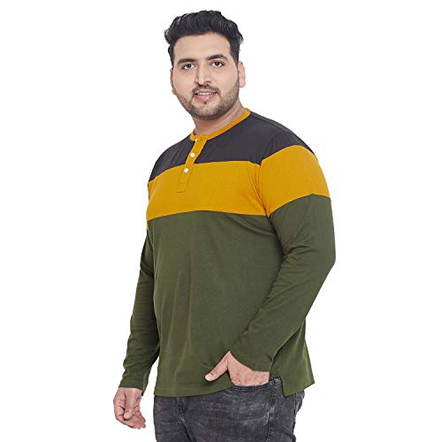 Image of Bigbanana Plus Size Men's Henley T-Shirt