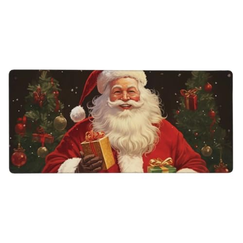 Tapis de souris de jeu Noël XXL 90 x 40 cm, le cadeau de bureau idéal