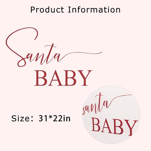 Vinilo Santa Baby para Decoración de Fiesta Navideña miniatura 2