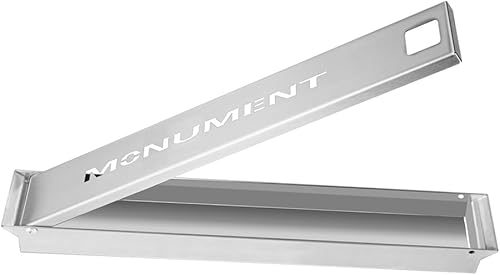 Miniatura 2 de Monument Grills A007 - Caja de acero inoxidable resistente para ahumador, caja de ahumador reutilizable con tapa para parrilla de gas, 14.76 x 2.36
