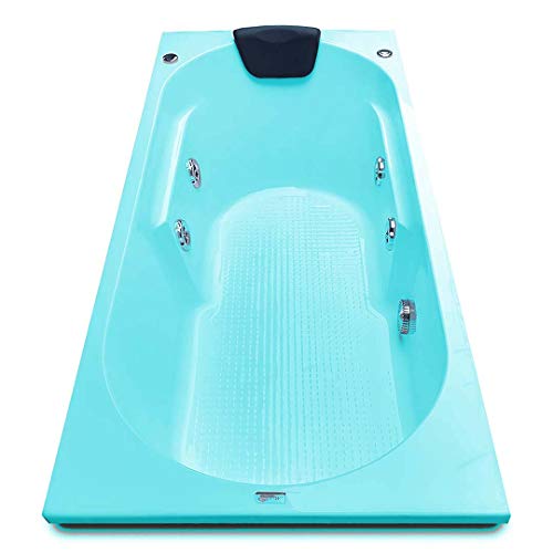 Image of MADONNA Divine Acrylic 5.5 Feet Bathtub with Whirlpool Massage System (Cyan Blue)