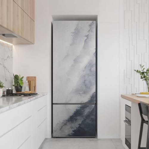 Vinilo para nevera 70x190 cm con diseño de agua abstracto para decoración de cocina moderna 3