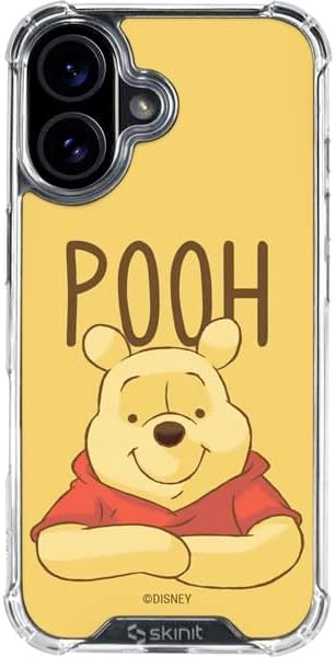 Skinit Clear Phone Case Compatible with iPhone 16 - Officially Licensed Disney Winnie The Pooh Hundred Acre Wood Design