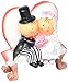 Mopec Figura de Pastel Pareja de Novios Pit & Pita en un Banco, Blanco