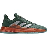 Áreas reforzadas adidas Performance Pro Bounce Madness Low - Zapatillas de baloncesto para hombre, color verde oscuro/rojo, 47 1/3 EU - 12 UK - 12,5 US
