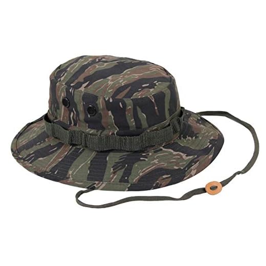 Rothco Camo Boonie Hat - Ultimate Sun Defense for Outdoor Adventures - Tiger Stripe Camo – 7 3/4