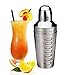 Relaxdays, Silber Cocktailshaker, rostfreier Edelstahl, spülmaschinenfest, Rezepte, Cocktailmixer, Barshaker, Standard