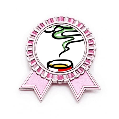 Broche tasse de thé chinoise rose pour sublimer vos vestes