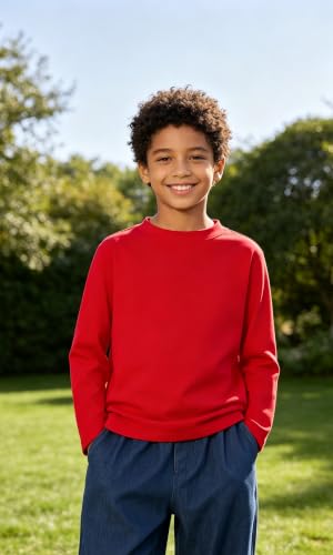 Image of Magic Park 6M-14Y Baby Short Long Sleeve Tee Tops Toddler T-Shirt Kids Solid Color Shirts Boys Girls Casual Blouse