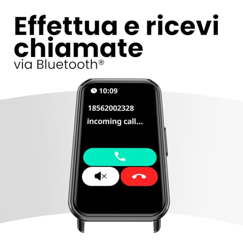 Spc Duo Fit - Smartband Con Display Amoled 1,47" | Chiamate E Notifiche Bluetooth | Oltre 100 Sport | 2 Cinturini (Nero E Turchese) | Durata Batteria Fino A 8 Giorni | IP68 | App Smart You - 5