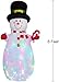 YQing 183cm Muñeco de Nieve Inflable de Navidad, Grande Muñeco de Nieve...