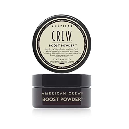 American Crew Boost Powder, Poudre de Coiffage (10g), Finition Mate, Boost Powder, Tous Types de Cheveux, Formule Professionnelle Cover