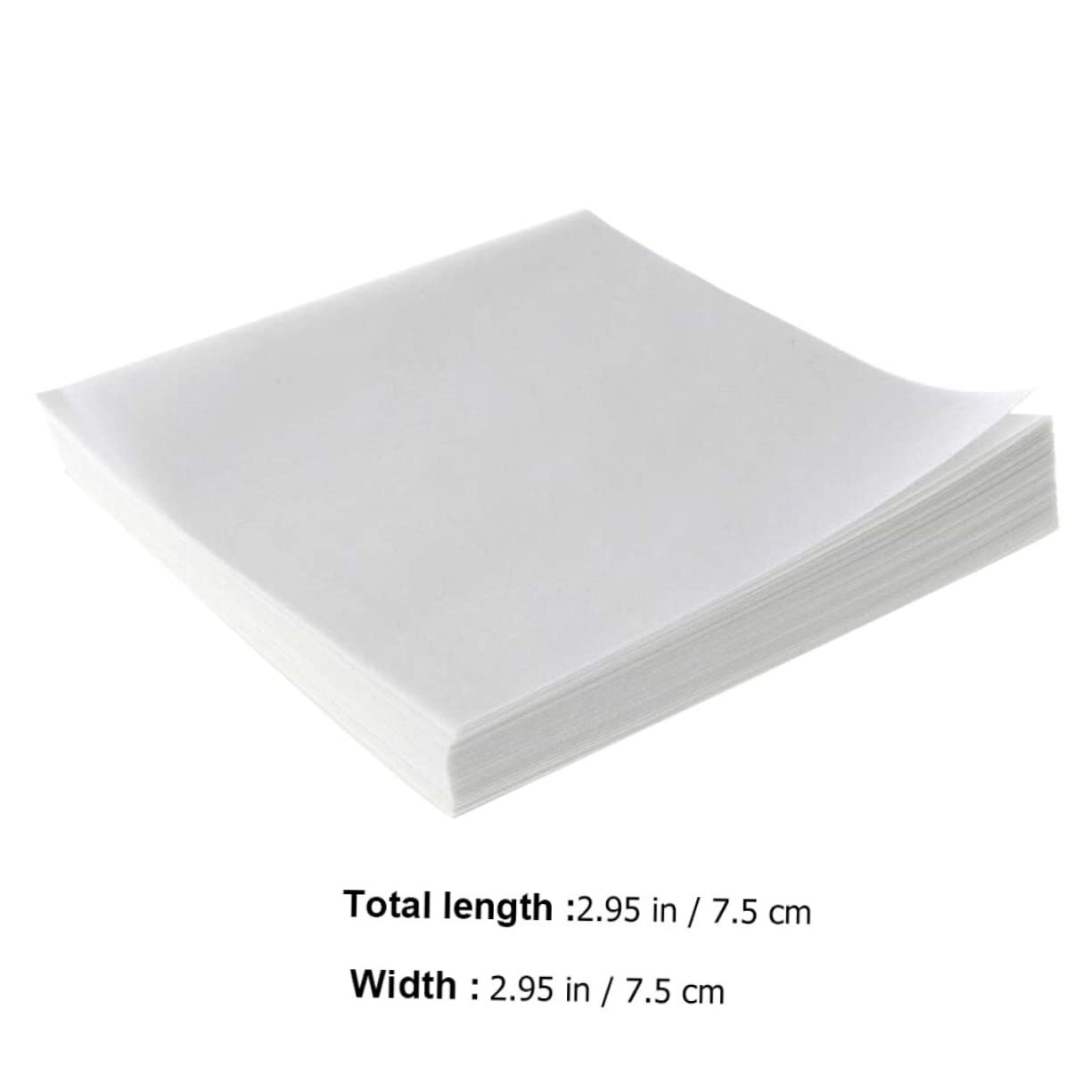 DECHOUS Square Weighing Paper 500 Sheets Non-Absorbent Non-Stick Paper for Scale Balance Dish Smooth Cellulose Sheets for Precise Measurements