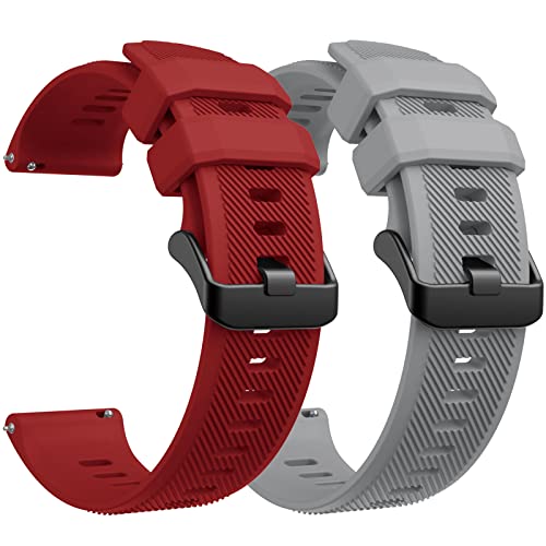 AGPTEK LW11 �X�}�[�g�E�H�b�`�o���h�ƌ݊�������A22mm �\�t�g�V���R���N�C�b�N�����[�X�����X�g���b�v���X�g�o���h AGPTEK LW11 �A�N�Z�T���[�p (�u���b�N�z���C�g)