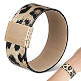 Conception détaillée : l'attention méticuleuse portée aux détails la conception met en valeur la texture et la sophistication bracelet jonc, bracelet léopard, bracelet enroulé à imprimé animal