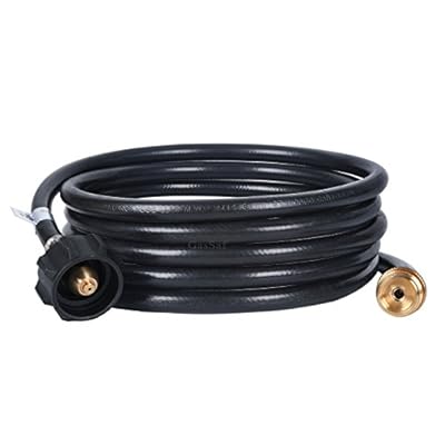 GasSaf Propane Hose, Propane Adapter Hose 1lb to 20lb Propane Tank Connection Suitable for Weber Q Grills, Blackstone Griddles, Coleman Stoves, Buddy Heaters & More (12 Feet)