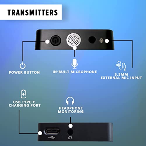 Image of Xtreme Acoustics XAWLGK1 2.4GHz Wireless Mic Single Channel with 3 Level Noise Cancellation, Direct Music Bluetooth Streaming forMobile Video Recording, Youtubers Live Streaming, Karaoke Singing