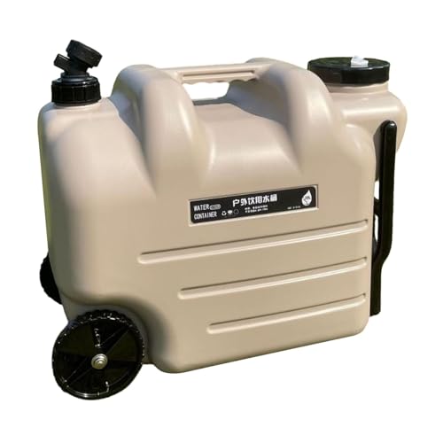 Conteneur de stockage d'eau avec tige de traction pour ne plus porter de charges lourdes
